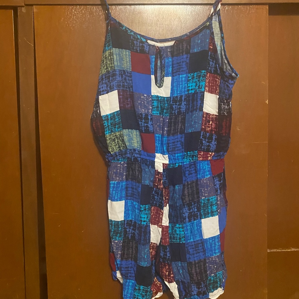 HYPE color block romper
